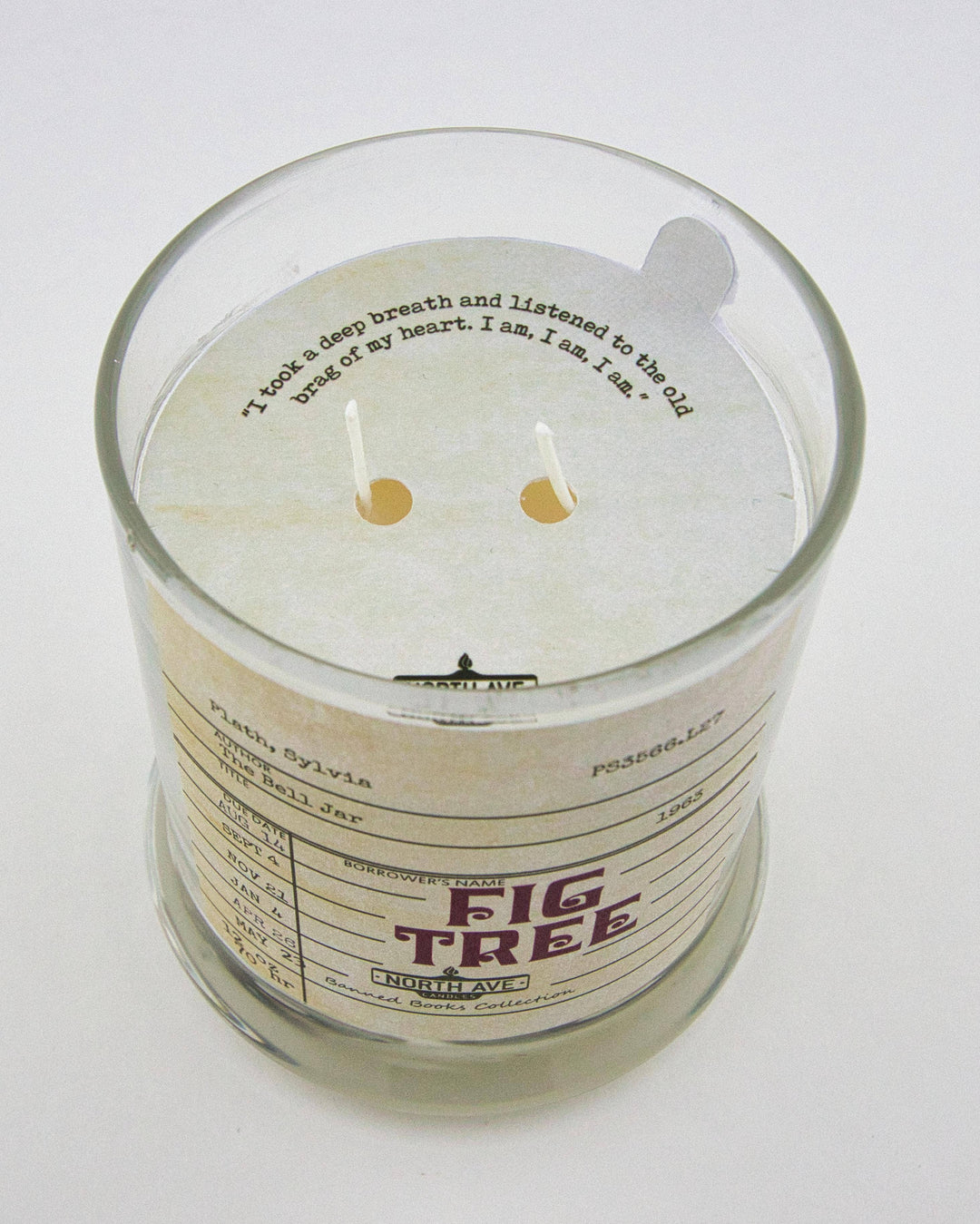 Banned Book Candle, Sylvia Plath The Bell Jar / bookish gift