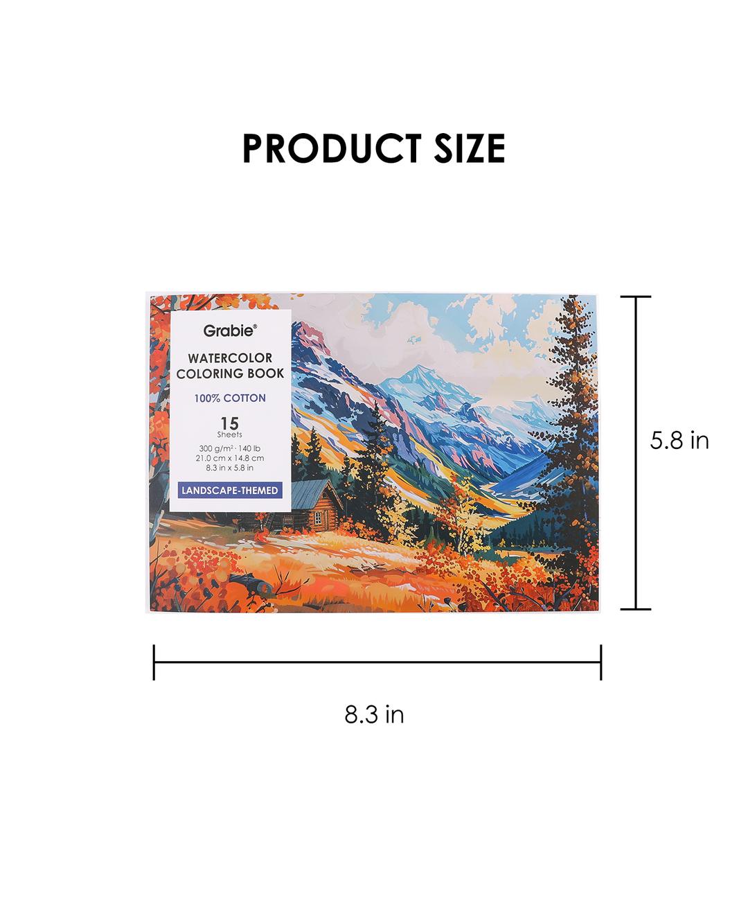 Landscape-Themed Watercolor Coloring Book