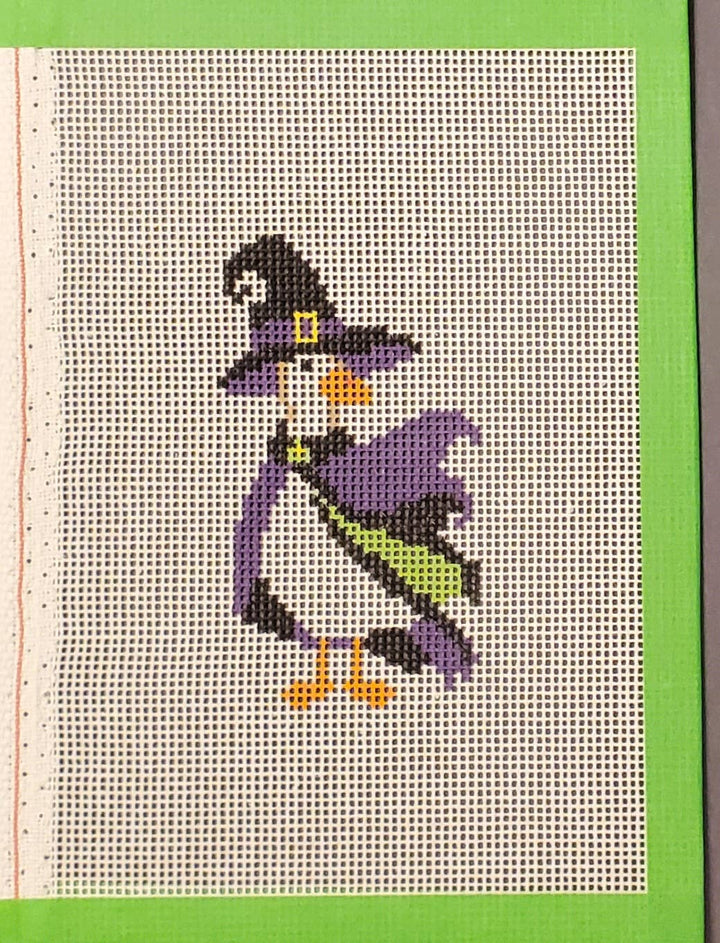 Halloween goose needlepoint hand painted canvas
