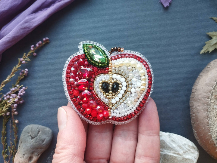 Fruit Bead Embroidery Kit: DIY Needlework Craft (Set of 4)
