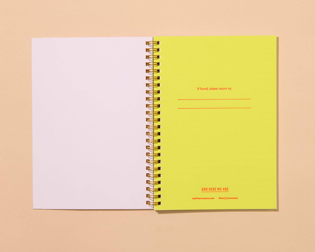 Letterpress A5 Lined Spiral Notebook—Pickles (Top Seller)
