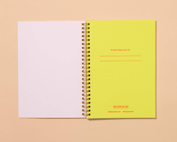 Letterpress A5 Lined Spiral Notebook—Pickles (Top Seller)
