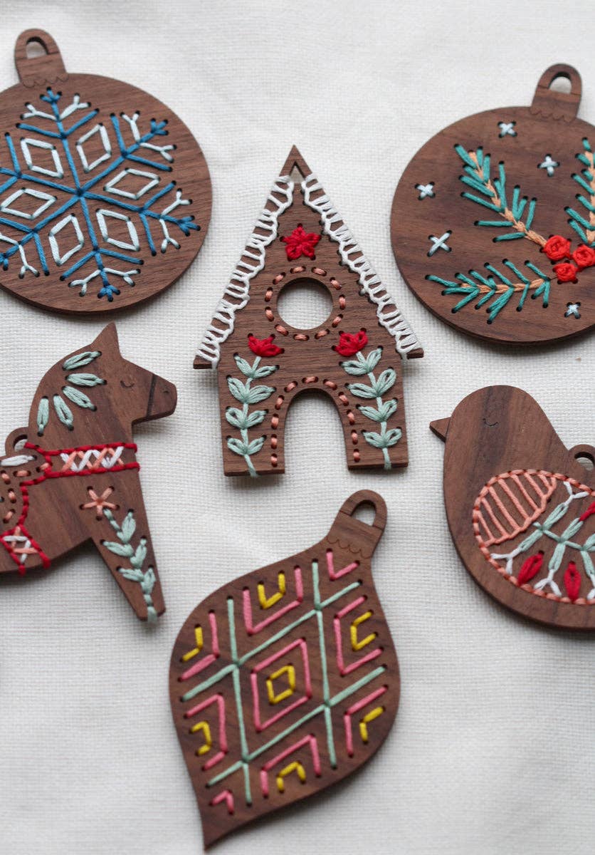 Gingerbread House - DIY Stitched Ornament Kit