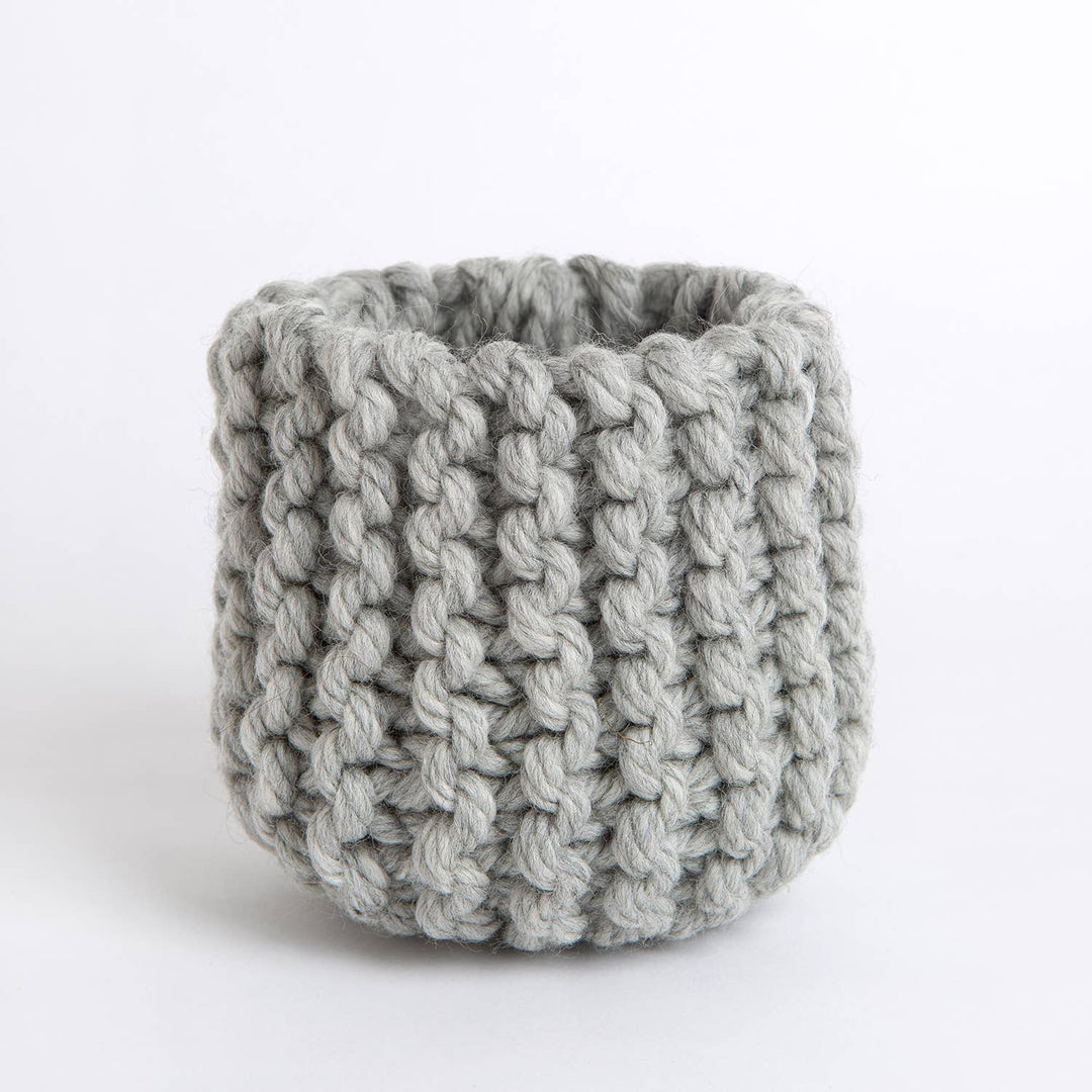 Mini Basket Beginner Knitting Kit