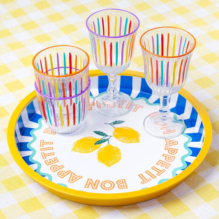 Lemon Tin Tray - 31cm | Tableware |