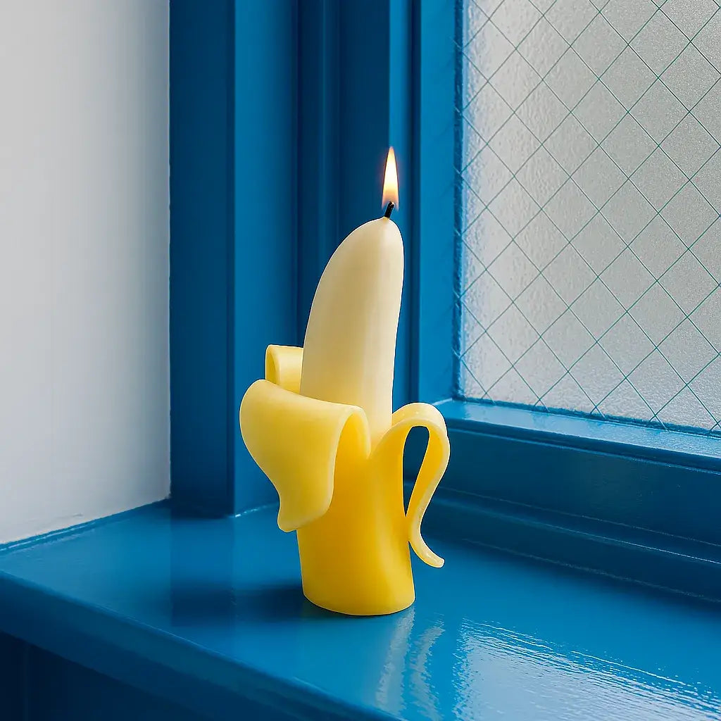 Big Banana Candle - Handmade, 6.5" Tall, 16 Hr burn
