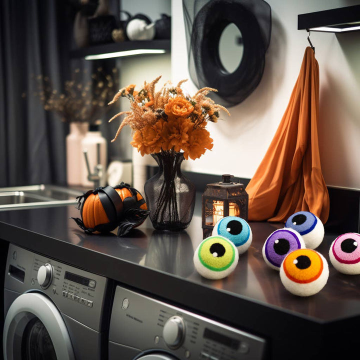 Blue Eerie Eyeballs Eco Dryer Balls
