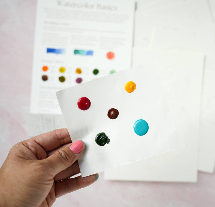 Watercolor Kit with Brush – DIY Fall-Themed Painting Set