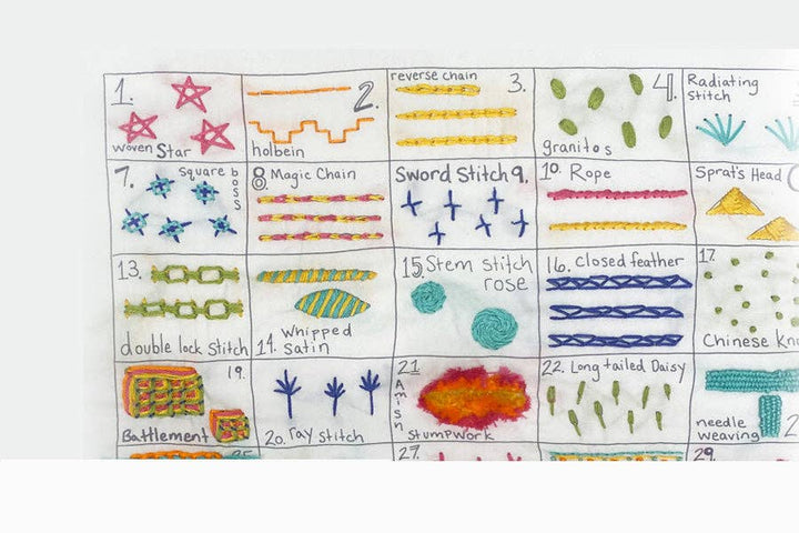 30 Day Sampler Embroidery Kit with Videos - Volume 3