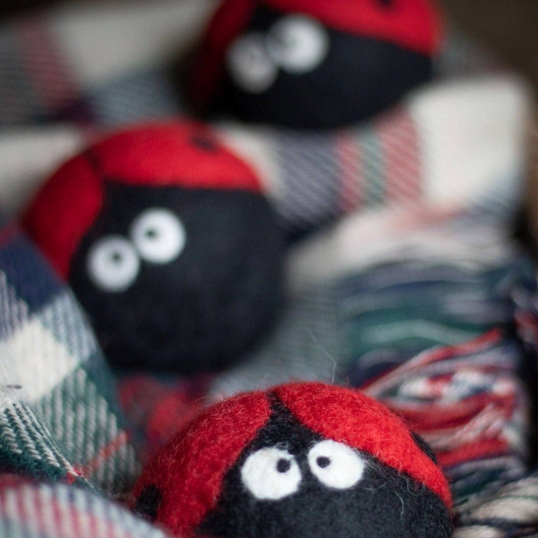 Ladybug Trio Eco Wool Dryer Balls