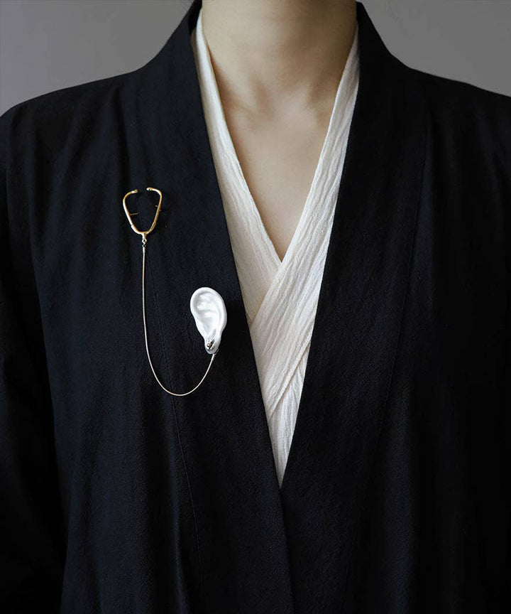 YIHE Ceramic Brooches "Stethoscope"