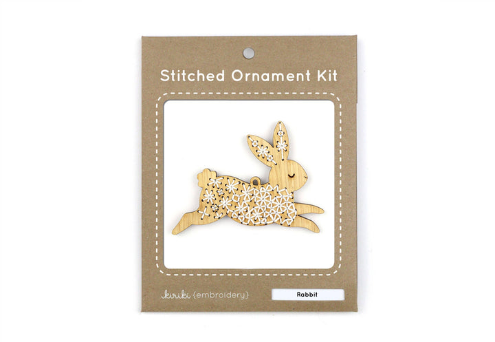 Rabbit Stitched Ornament Kit