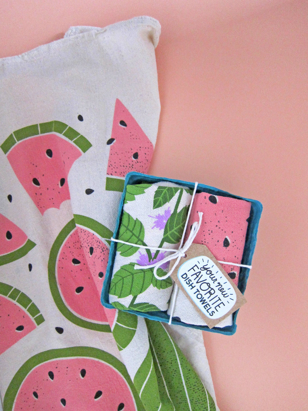 MINT & MELON - Tea Towel Set of 2