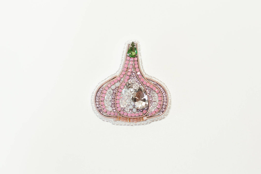 Set of 5 Vegetable Brooch Bead Embroidery Kits