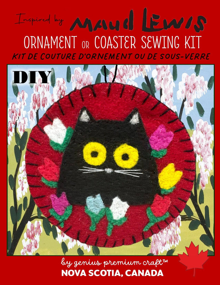 Black Cat Felt & Sew DIY Coaster Kits