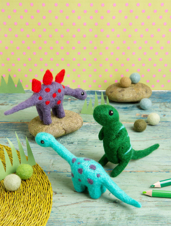 Stegosaurus Mini Needle Felting Kit