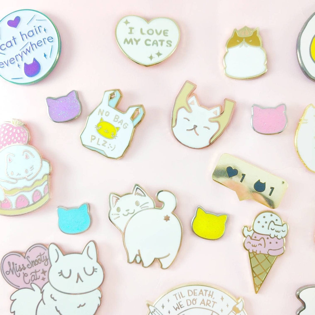 Pastel Cat Board Fillers - Miniature Enamel Pins