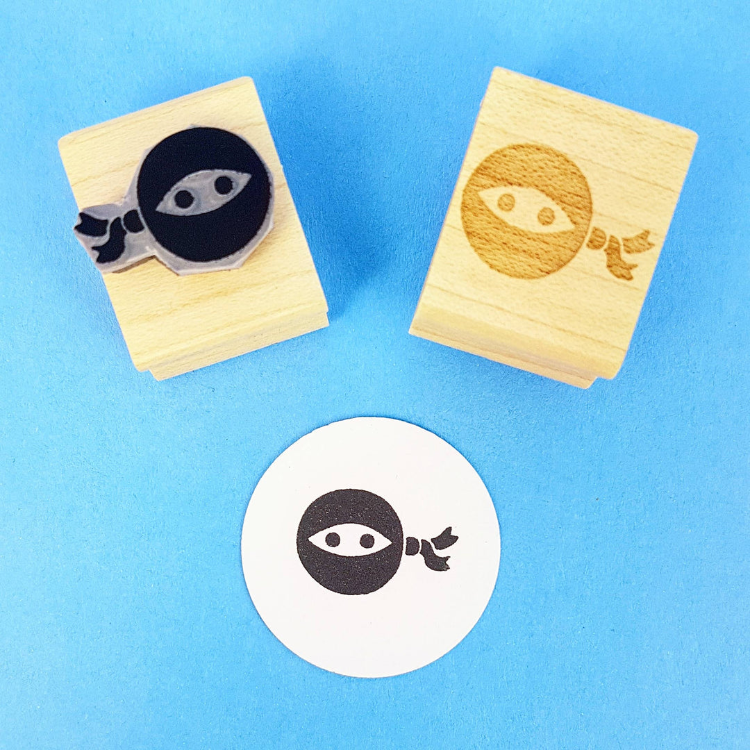 Ninja Mini Rubber Stamp