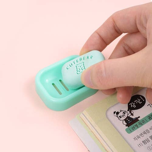 CUTE BEAR Soap Eraser - School writing  Desk Essencials