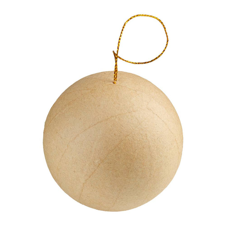 3" Paper Mache Ball Ornament