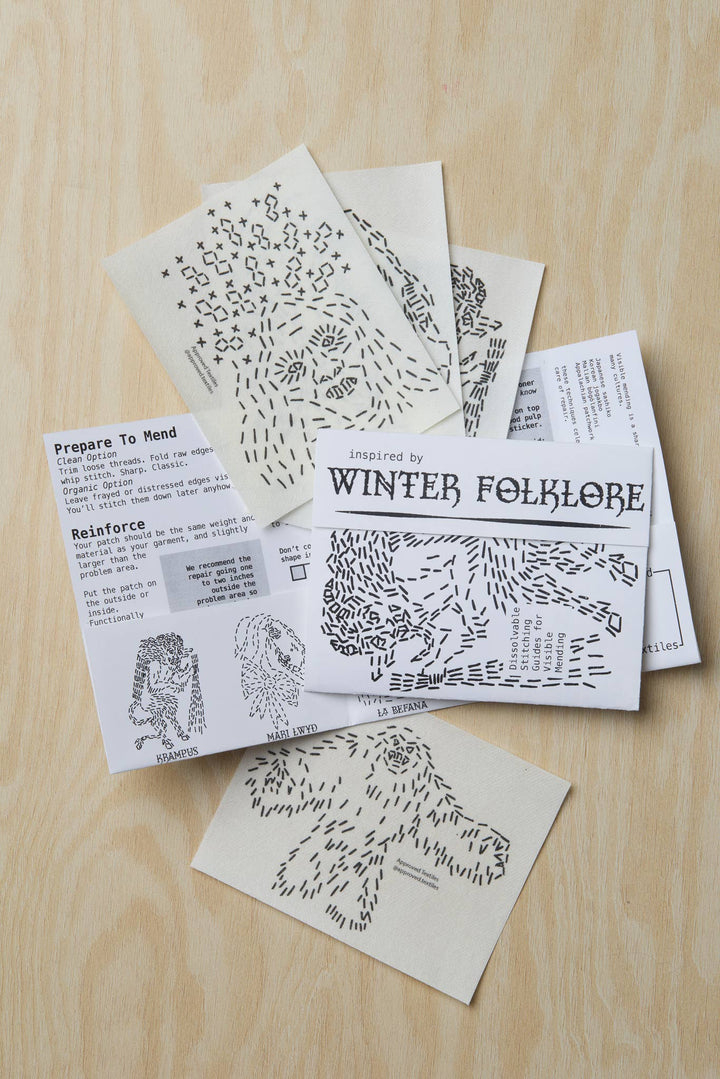 Winter Folklore: Visible Mending Transfers