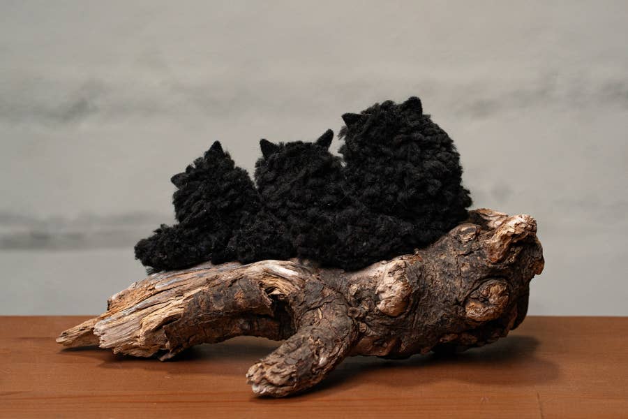 Black Cat Pom Pom Kit
