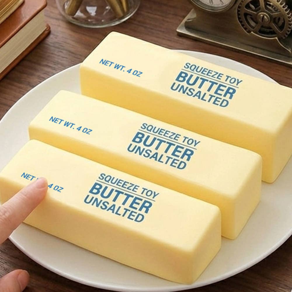 Butter Stress Ball – Soft &amp; Slow-Rebound Squishy Toy