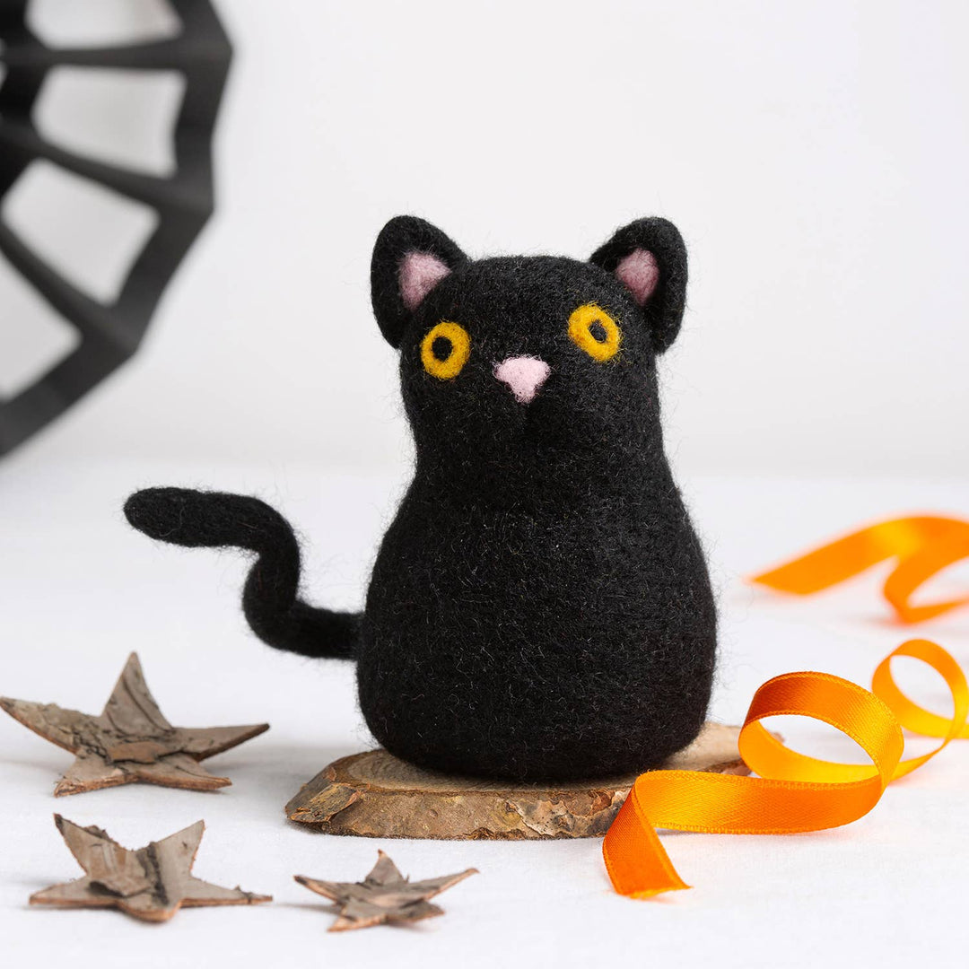 Halloween Cat Easy Needle Felting Kit