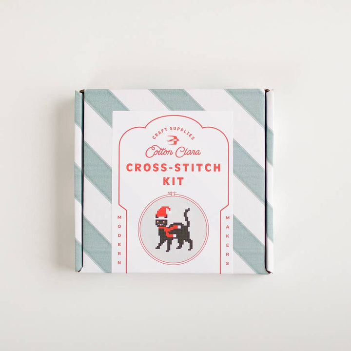 Christmas Cat Cross Stitch Kit