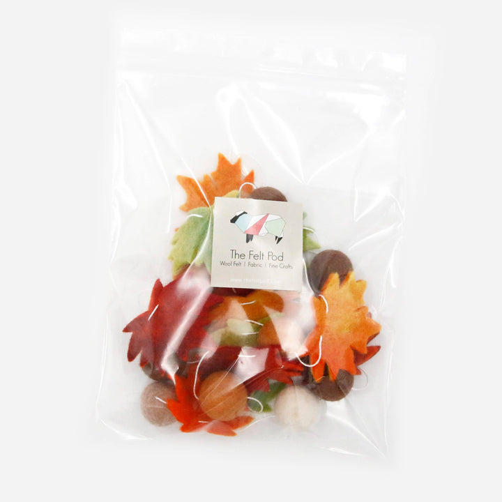 Fall Autumn Leaves Felt Garland