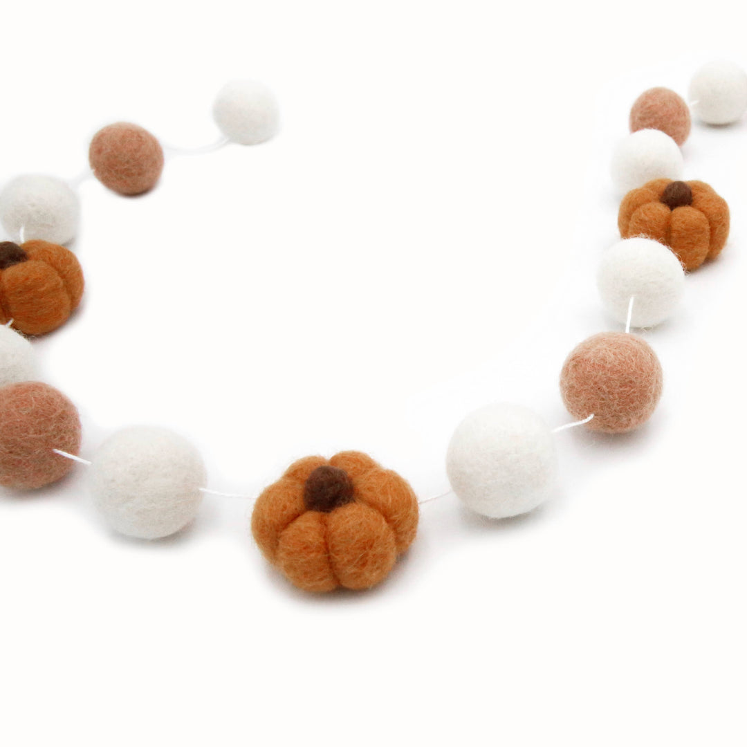 Fall Garland Pumpkin Felt Garland