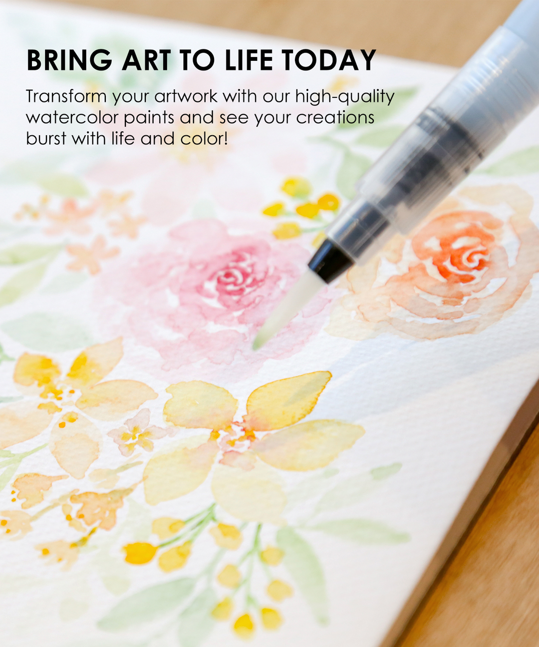 Essential Colors Watercolor Pocket Set Of 12 With Brush