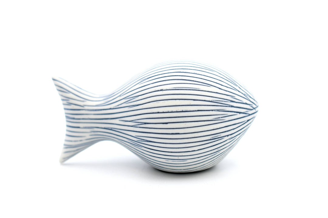 Handcrafted Mini Fish Etched Stripe