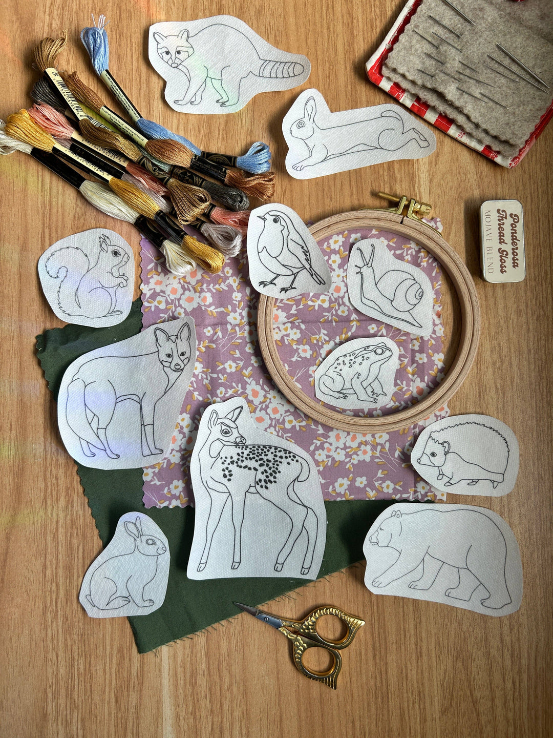Forest Critters Embroidery Patterns- Stick and Stitch