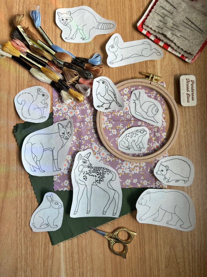 Forest Critters Embroidery Patterns- Stick and Stitch