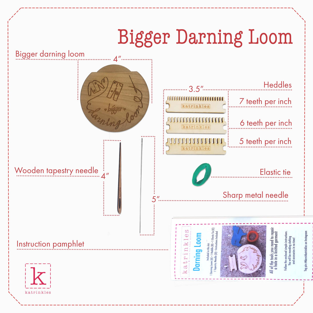 Bigger Darning &amp; Mending Loom Kit