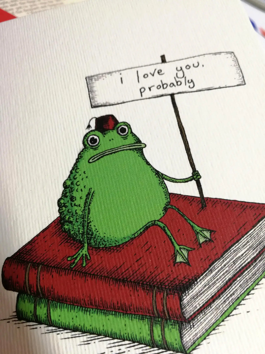 Romantic Toad Greetings Card