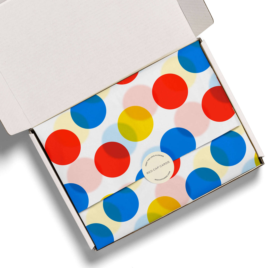 Primary Dots tissue paper