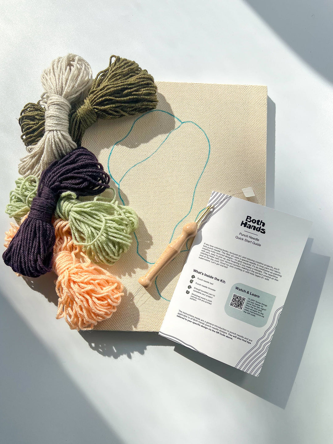 "Pebbles I" - Punch Needle Kit