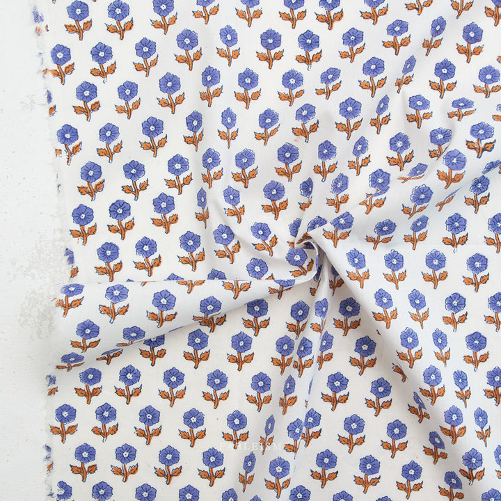 Indian Block Prints by the 1/4 Yard - Flowerling Violet