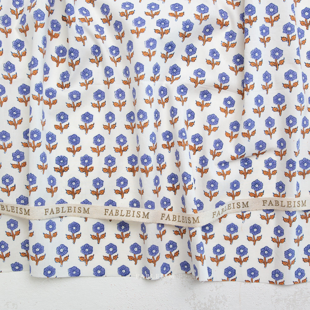 Indian Block Prints by the 1/4 Yard - Flowerling Violet
