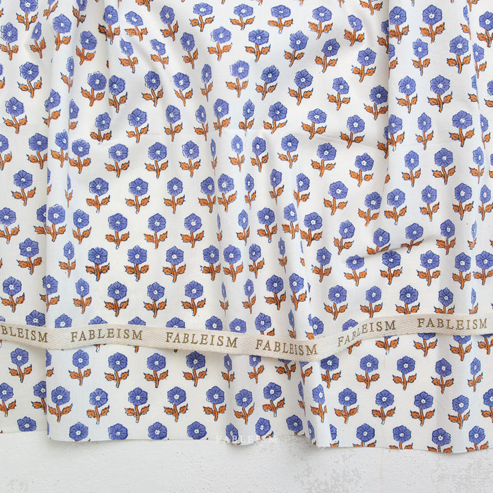 Indian Block Prints by the 1/4 Yard - Flowerling Violet