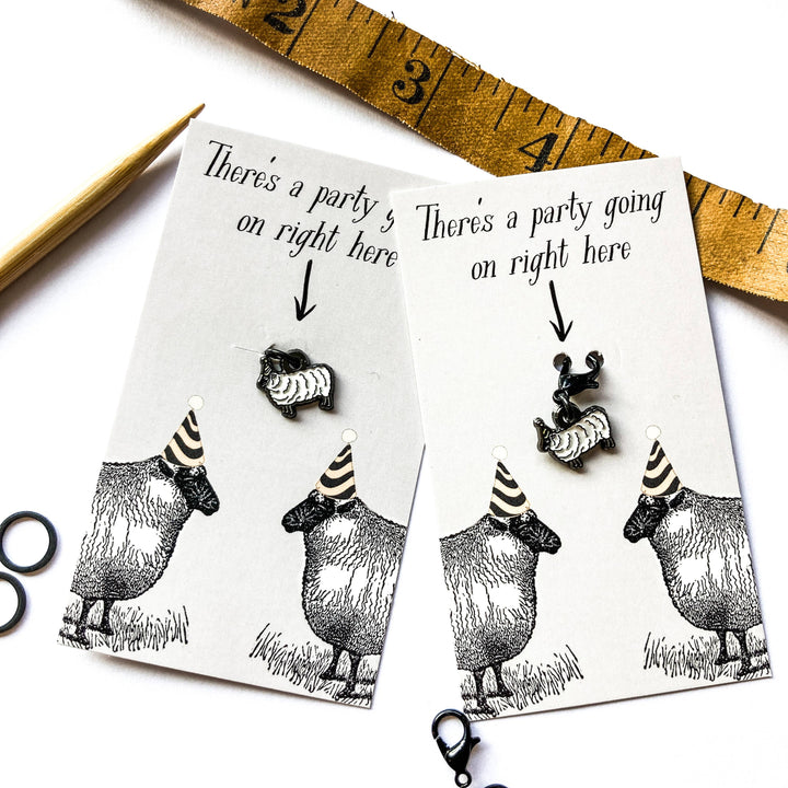 Party Sheep Stitch Marker