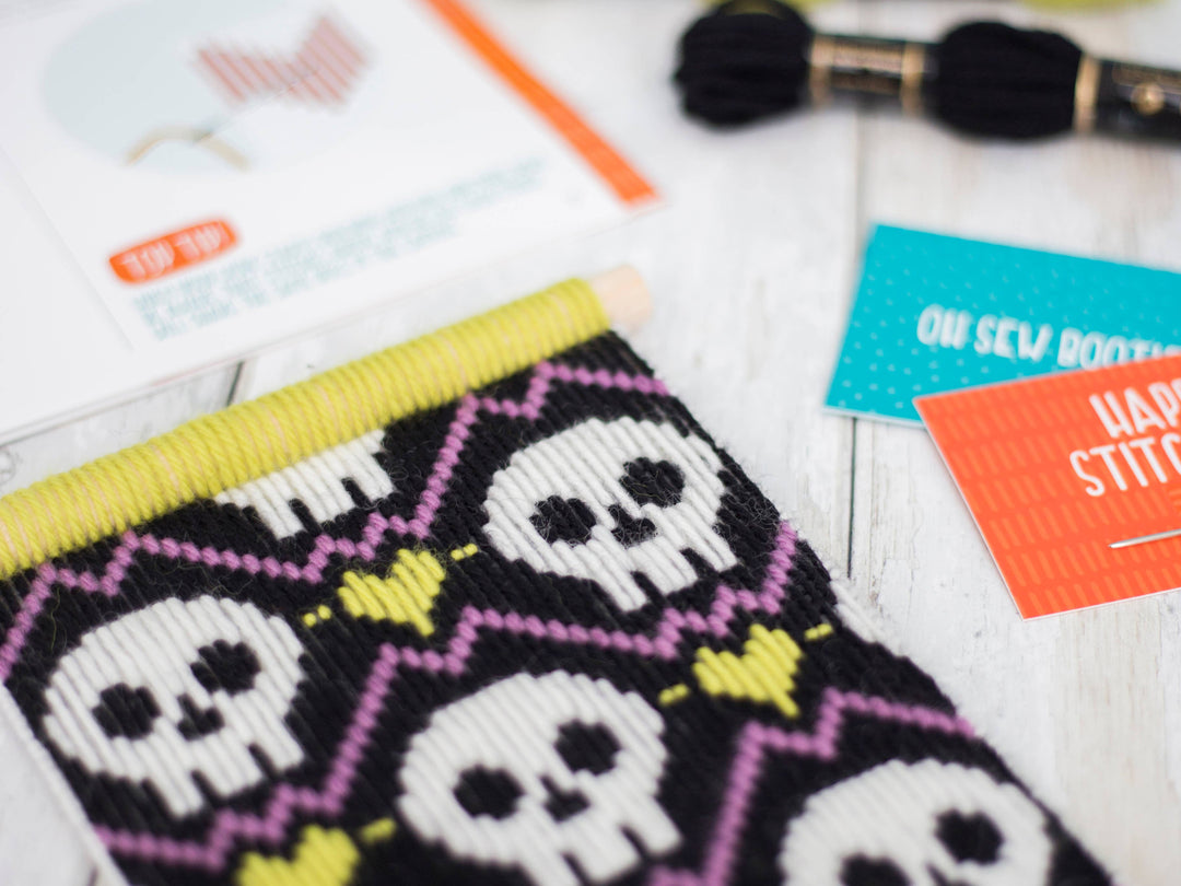 Halloween Skulls Bargello Kit