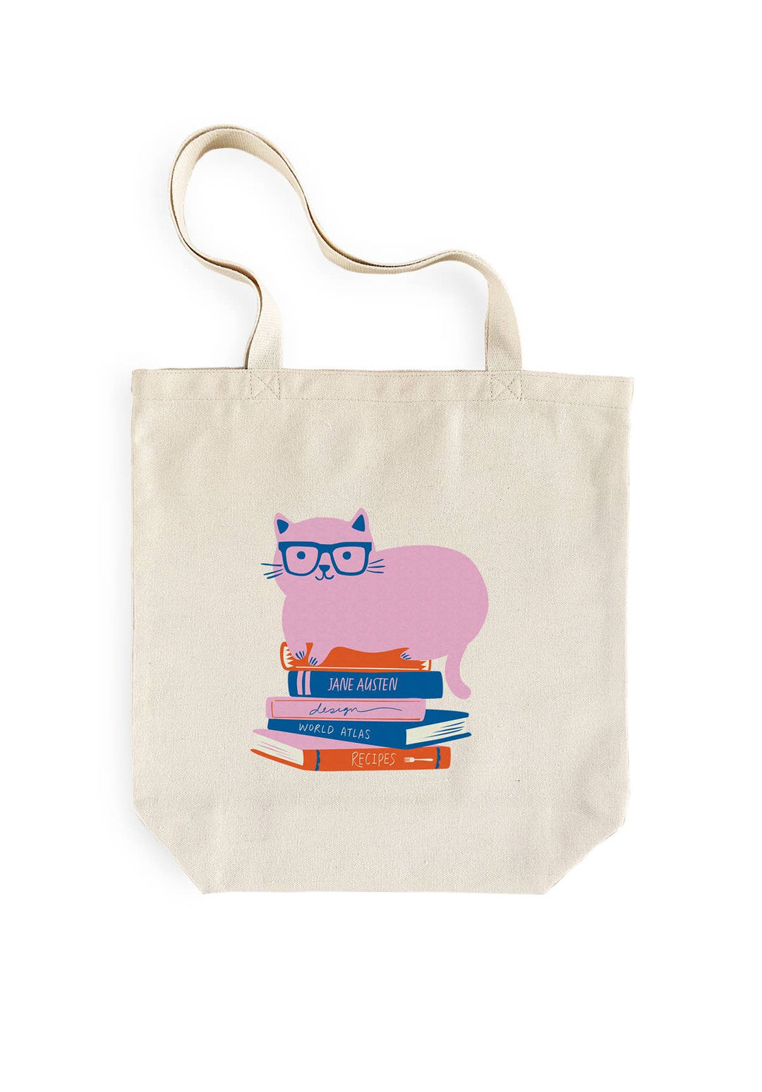 Bookish Cat Tote Bag