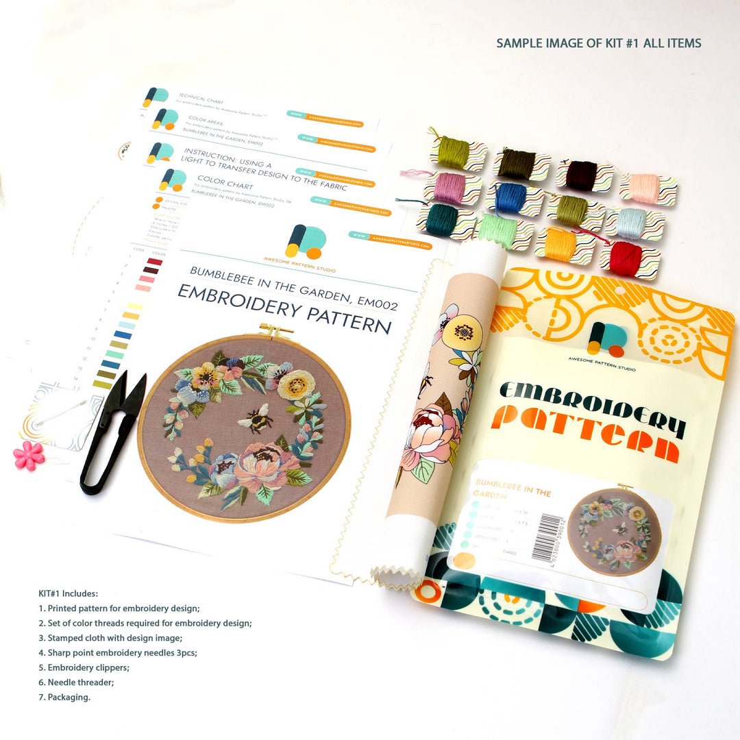 Fishes Embroidery Kit
