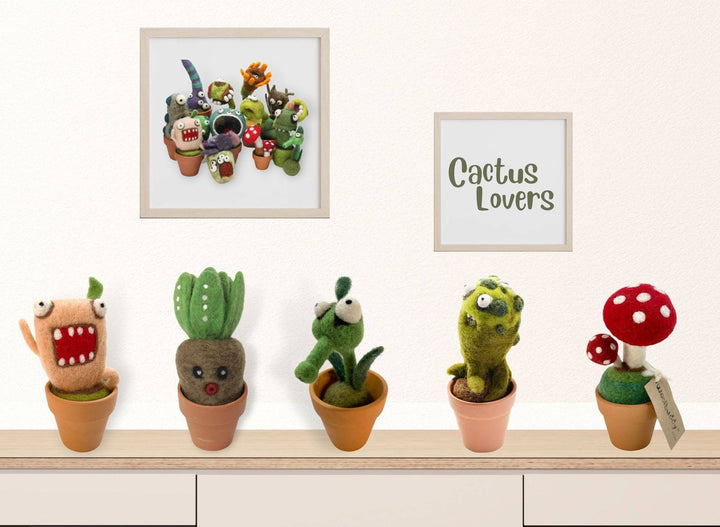 Needle Felting Cactus Kit