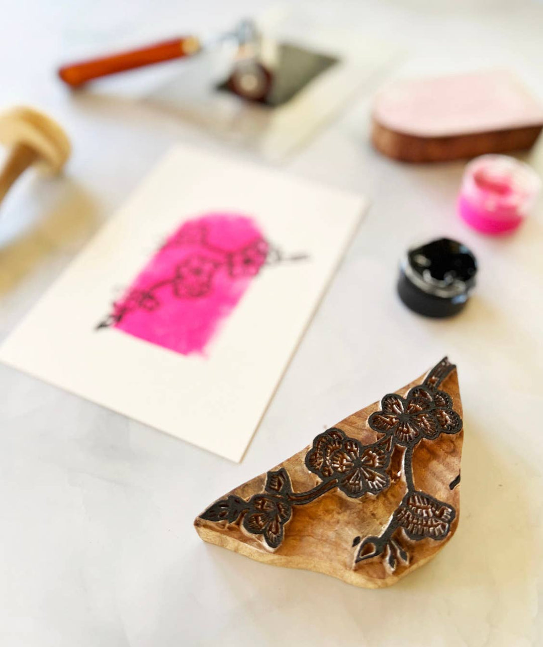 Cherry Blossom Wood Block Printing kit