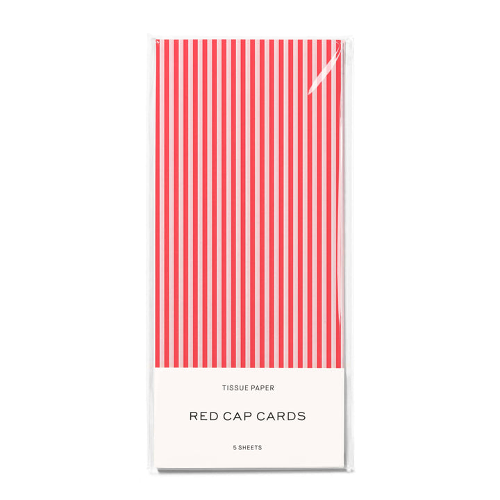 Red Pinstripes tissue paper