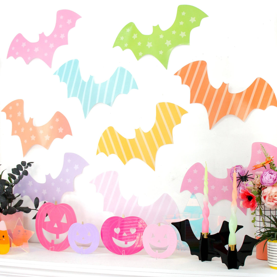 Acrylic bat candle holder